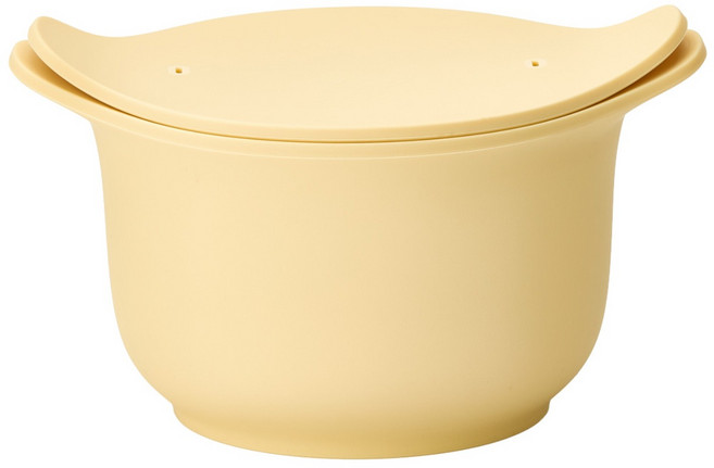 실리프랑 라이트잇 실리콘 저당밥솥 버터옐로우, 1개, 18.7cm