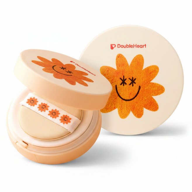 더블하트 쿨링 유아 선쿠션 선팩트 SPF50+ PA++++, 2개, 13ml