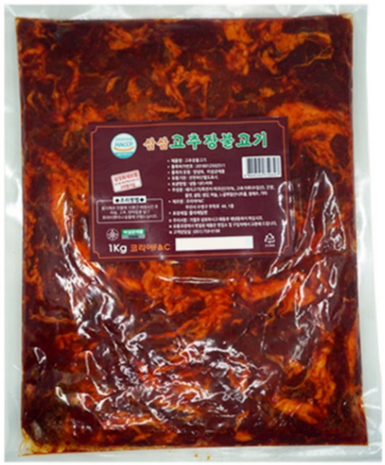 삼삼 고추장 불고기 제육볶음 두루치기 반찬 밀키트, 500g, 5개