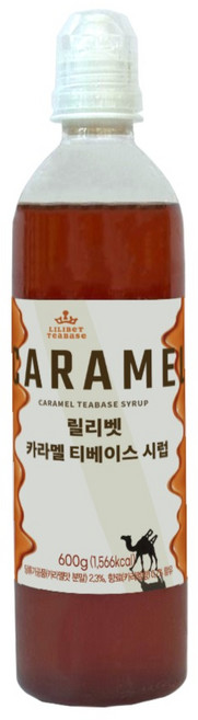 릴리벳 카라멜 티베이스 시럽, 1개, 600g