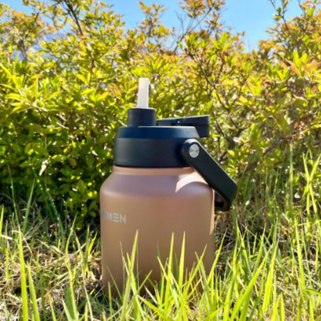 모멘 그랜드 워터저그 2리터 대용량 1L 보온병 대용량텀블러 캠핑물통, 모카, 1개, 1.2L