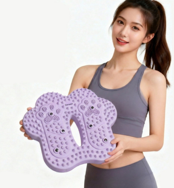 도르나솔 3단계 발지압 스텝퍼 다이어트 가정용 무소음 홈트, 퍼플