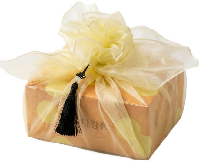 교아당 플레인 오란다 골드 보자기 답례품, 1세트, 225g