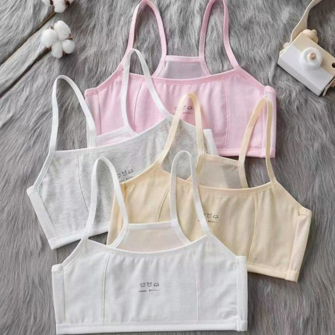 소소데이 주니어 캐릭터 브라 1단계 4종세트 여아 속옷 사계절 이너