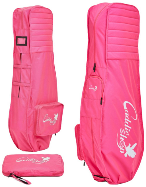 캐디샵 골프백 항공커버, 핑크