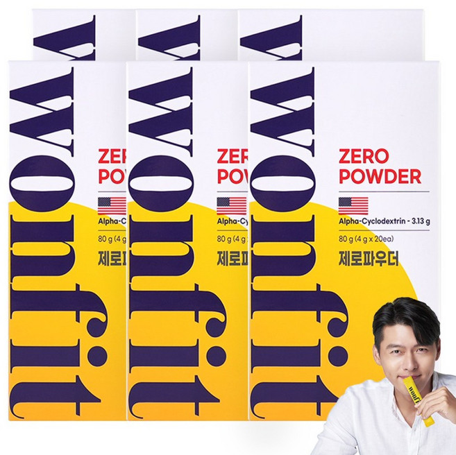 원핏 알파CD 제로파우더, 80g, 6개