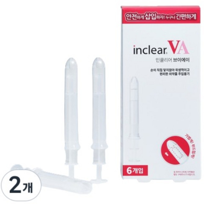 인클리어 브이에이 질정주입용기, 2개