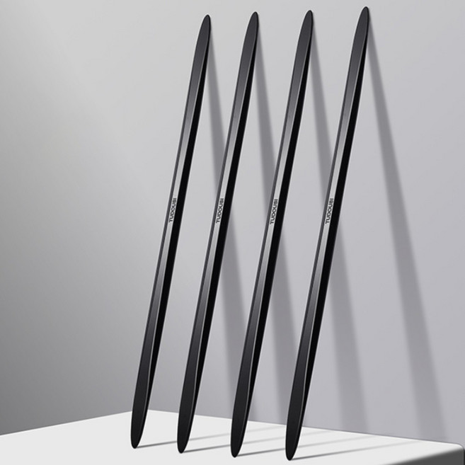 화이트리버 차량용 와이드 문콕방지 도어가드, 4개, 블랙