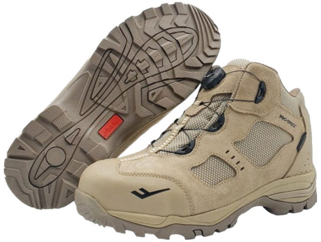 프로스펙스 가벼운 다이얼 방수 원단 안전화 발목높은 사막화 보통 작업화 EVA 쿠션 인솔