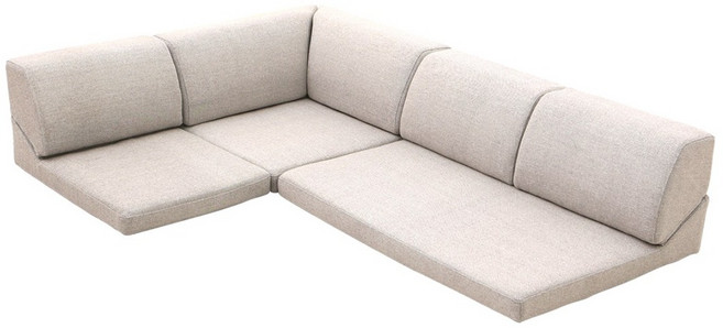 가구밸리 릴리 패브릭 좌식소파 소파, 베이지