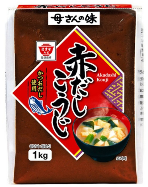 일본 미소 마쓰야 아까다시고시 된장1kg, 1개, 1kg
