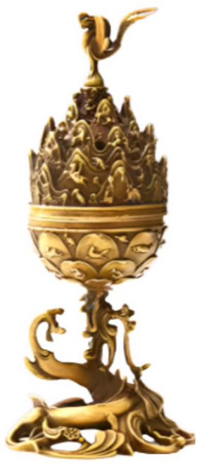 금동대향로 굿즈 20cm 백제금속예술 백제인의숨결 국보 중의 국보, COFFEE COLOR, 1개