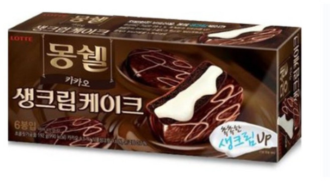 롯데제과 몽쉘 카카오 생크림 케이크, 192g, 1개