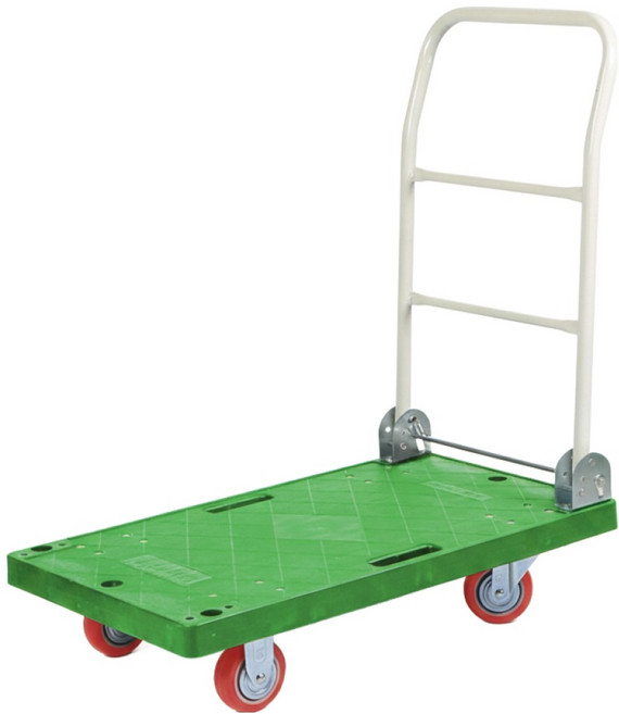 크린핏 접이식 구루마 사각대차 초록, 1개