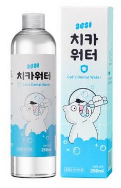 3651 치카워터 덴탈워터 고양이 마시는 치약 구강청결제, 1개, 250ml