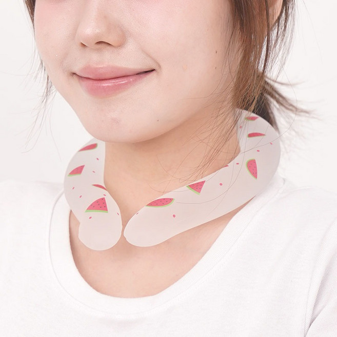Laki 라키 빅사이즈 아이스 넥쿨러 260g, 투명수박, 1개