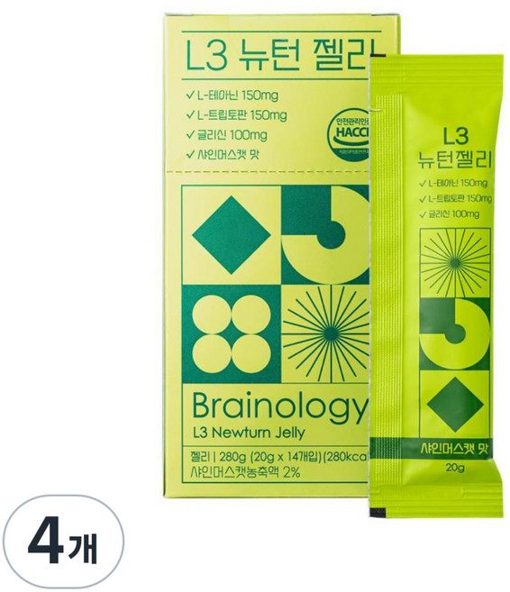 기질 젤리 L3 뉴턴 젤리, 4개, 280g