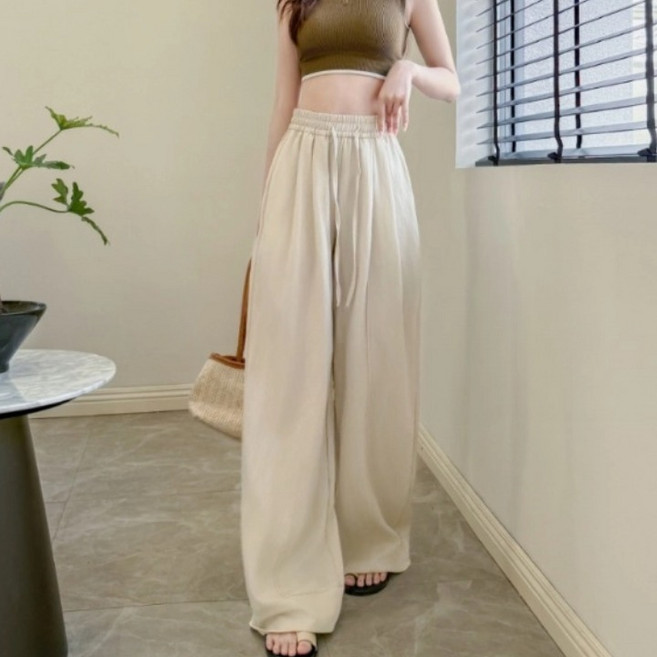 무니유유 쿨 고급원단 체형커버 냉감소재 와이드 밴딩 롱 초얇은 텐셀청바지