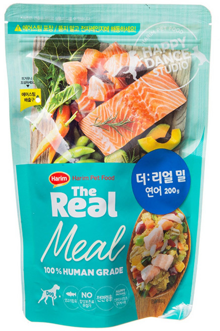 하림펫푸드 전연령 강아지 더리얼 밀 냉동 소프트사료, 연어, 200g, 1개