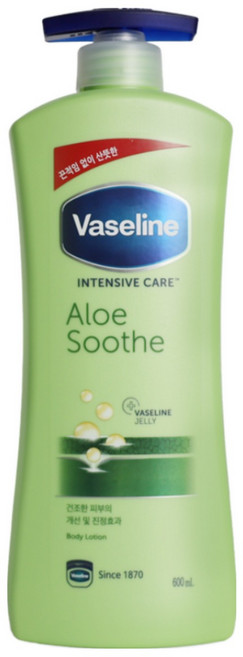 바세린 인텐시브 케어 알로에 수드 로션, 600ml, 2개