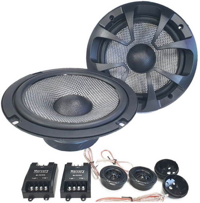 [NEW] 머큐리 스피커 신형(165C-4옴 ) 6.5인치 멀티스피커 차량 바이크 오토바이-좌/우 2개 1셋트, 본품(옵션없음), 1개