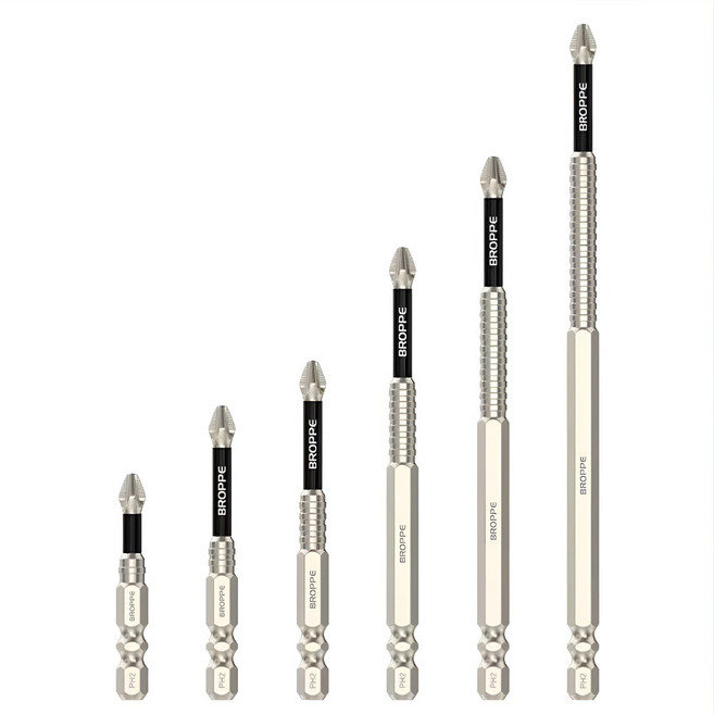 오데트 자석 드라이버 비트 세트 드릴 십자 논슬립 헤드 6종세트, 1개, 1개