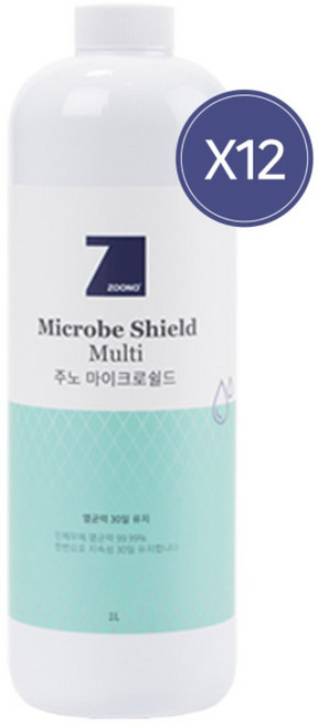 주노 마이크로쉴드 살균소독제 다용도 1L 1box(12개), 12개, 상세 설명 참조