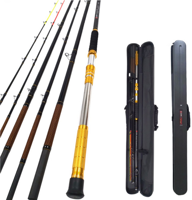 KFP 갈치 전용 선상 낚시대 570cm 가이드 2개(연질 1개 + 경질 1개)심해갈치낚시/대물용 낚시대, 혼합색상
