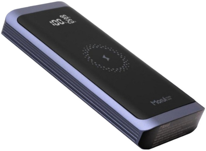 모루이 고속 무선 충전 보조배터리 20000mAh C타입, WP203, 네이비