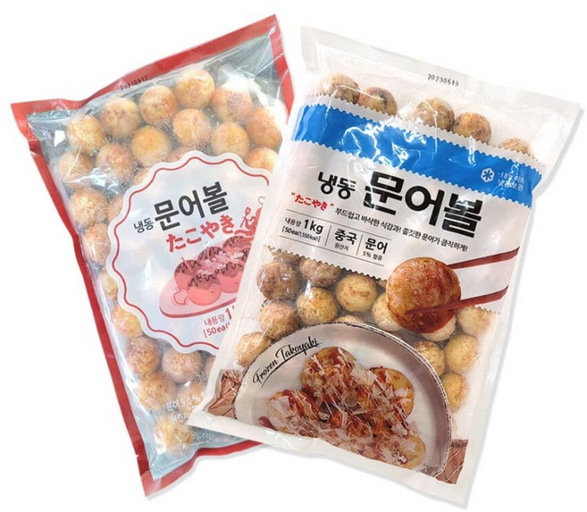 [씨기프트]타코야끼 1kg 문어빵 문어볼 소스 가쓰오부시, 1개