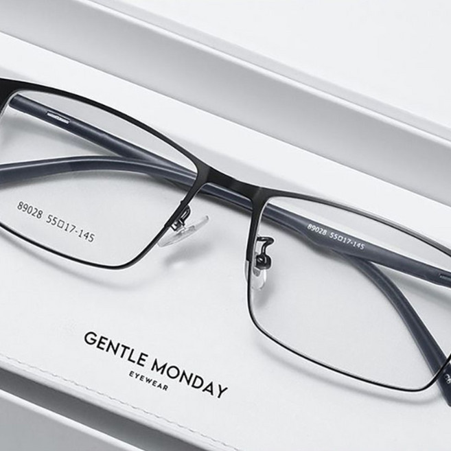 지고다그 남녀공용 초경량 메탈 안경테 슬림한 프레임 비즈니스 스타일 ZXC45083