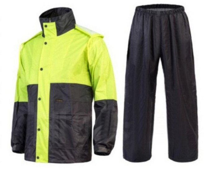 제비표우의 si-150 오토바이 산업용 안전 우비 상하의세트 형광연두 4size