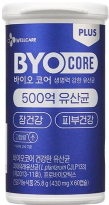 CJ 바이오코어 건강한 생 유산균 500억 선물세트, 2개, 60정