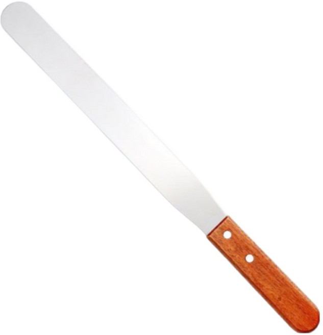 로티 나무손잡이 베이킹 스패츌러 255mm 10인치, 1개, 일자형