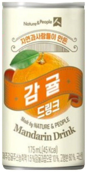 제주감귤 드링크 과즙음료 175mlx30캔, 175ml, 60개