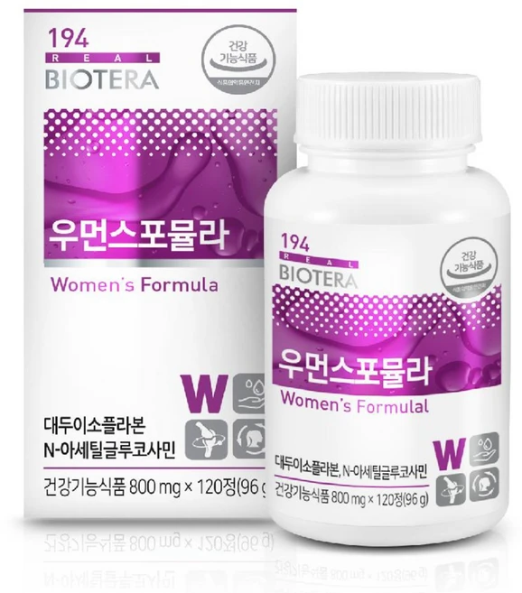 n아세틸글루코사민 우먼스 포뮬라 아미코젠 글루코사민 갱년기 여성 영양제, 1개, 120정 - 쿠팡