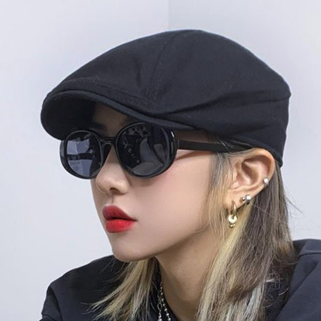 엘리스 바리스타 카페모자 노는언니 댄서모자 솔리드 헌팅캡
