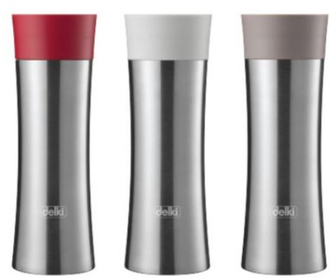 델키 어바노보틀 자동개폐커버 스텐물병 850ML 900ML 1L, 무광레드, 1개