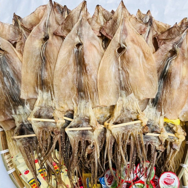 [수성호] 포항 구룡포 마른 건조 오징어 1.5키로(20미), 1.5kg(20미), 1개