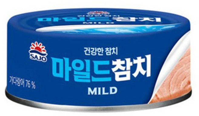 사조 마일드 참치 안심따개, 85g, 12개