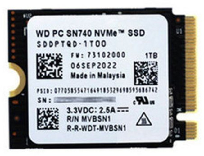 2230 SSD 스팀덱 WD SN740 게임기 PC 호환 M2 1TB 호환용 교체, A. 256GB, C. 내장 듀얼 시스템 분해 필요