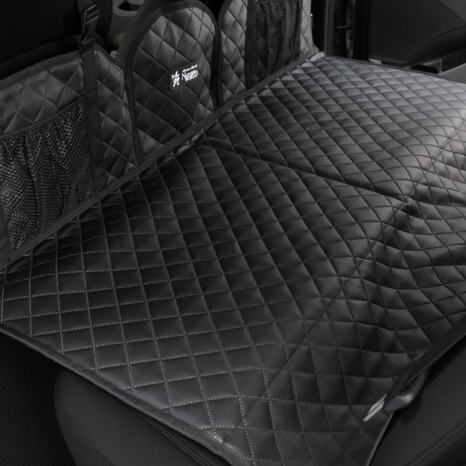 네이처월드 차량용 놀이방매트 뒷자석 차박매트 평탄화 캠핑 장거리 차크닉 뒷좌석 놀이매트 애견 이동가방 모닝 레이 싼타페 스파크, 차량용매트-열선매트(더블)/블랙, 1개