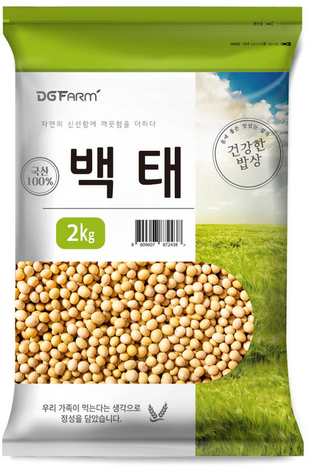 건강한밥상 국산 백태, 2kg, 1개