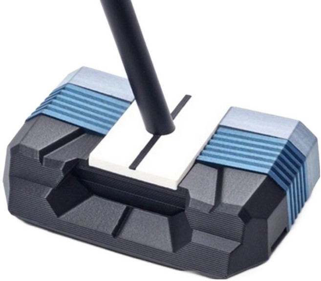 굴림채퍼터 ZET 제로토크 세미말렛 센터(이용희 양효리 프로) AGG 카본 샤프트, 레드, 굴림채전용 AGG 카본 샤프트, 컨트롤 STD 2.0 블루