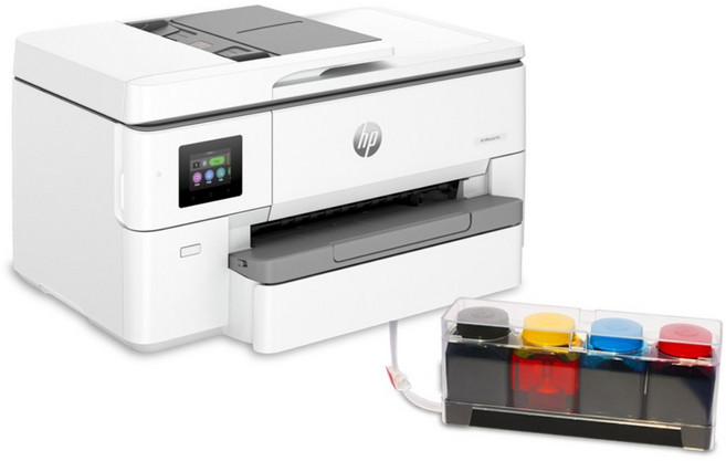 HP 오피스젯 프로 HP 9720 A3 A4 무한잉크복합기 1단 용지함 A4 출력 복사 스캔 1200ml 1600ml 2200ml HP9720 7720 후속 무칩버전, B-1600ml 소규모사무실-월1000매이상