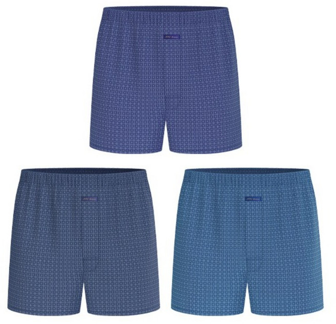 BYC 안말리는 고급순면 80수 실크 트렁크팬티 3종세트