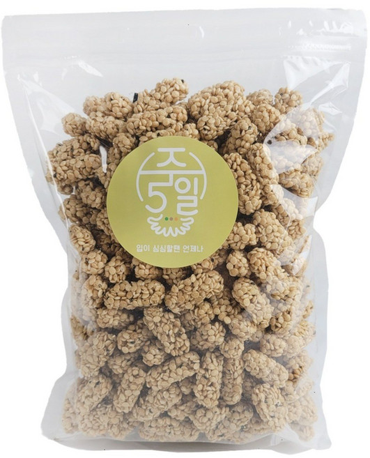 주5일 바삭바삭한 한입간식 귀리 오트밀강정, 2개, 400g