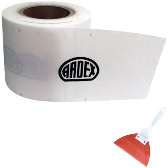 아덱스 욕실 화장실 옥상 베린다 공사 방수 테이프 SK90 길이 50m + 고무헤라, 1세트