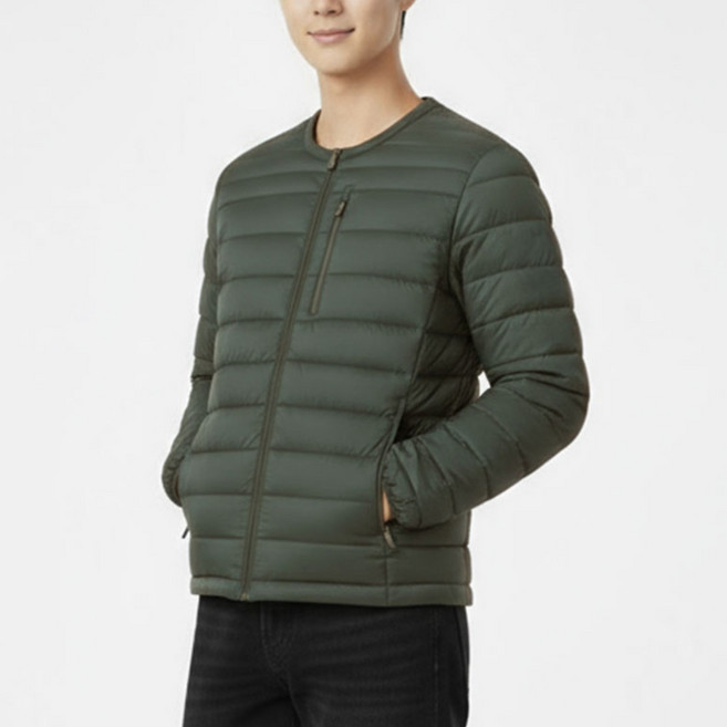 김영주 스포츠 남성 웰론 데일리 라운드 경량 패딩 점퍼