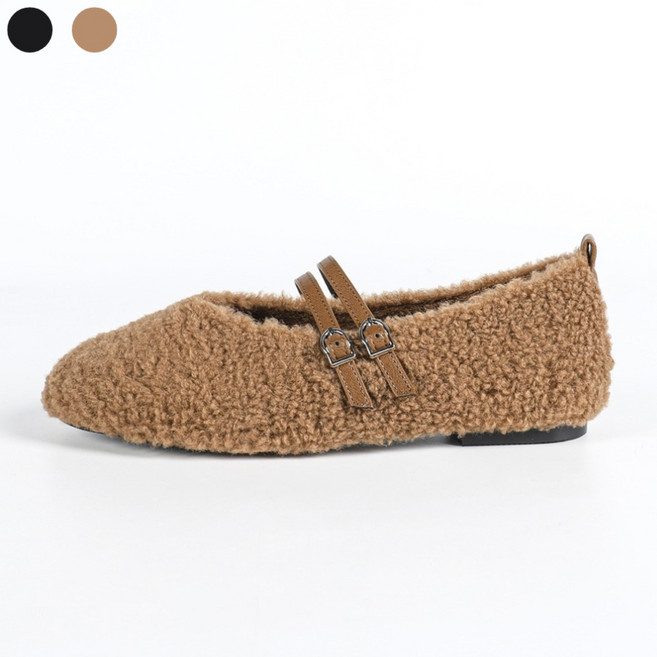 페조 여성 플랫슈즈 메리제인 겨울 단화 방한화 PZFLFR 866-6